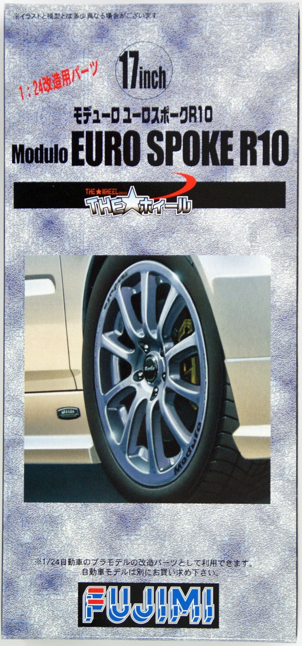 Fujimi 1/24 The Wheel Series (No.61) Modulo EURO Spoke R10 Wheel & Tire Set