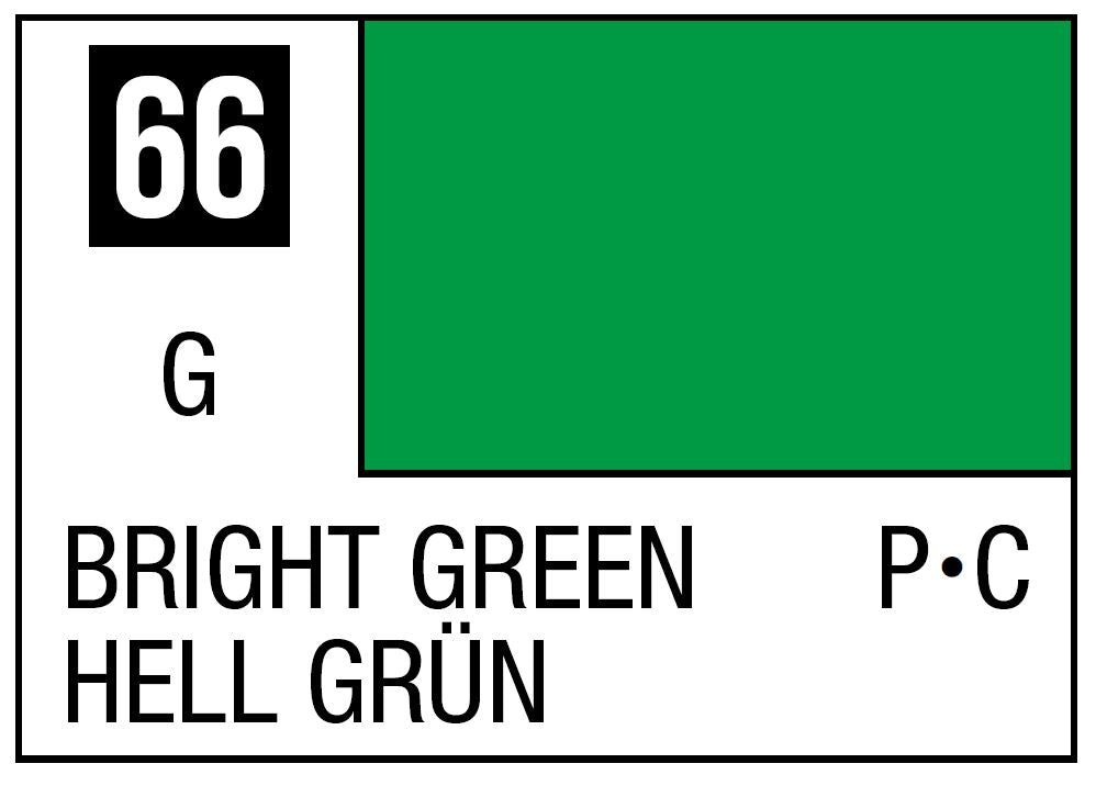 Mr Hobby Mr. Color 66 - Bright Green (Gloss/Primary Car) | 4973028635232