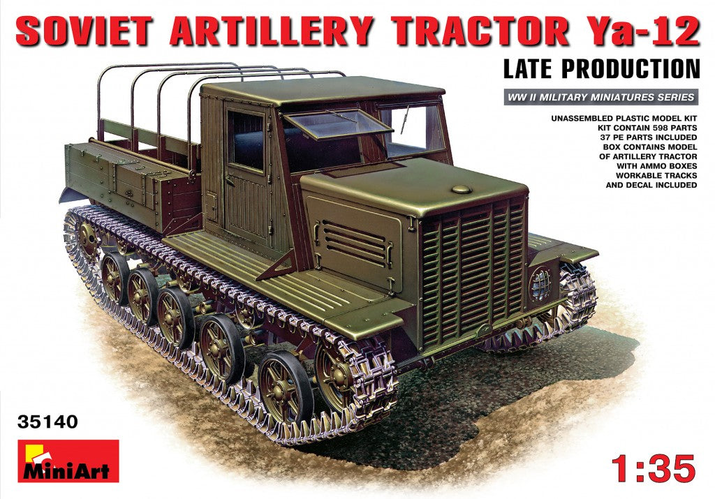 MiniArt 1/35 Ya-12 Late Prod. Soviet Artillery Tractor | 4820041102435