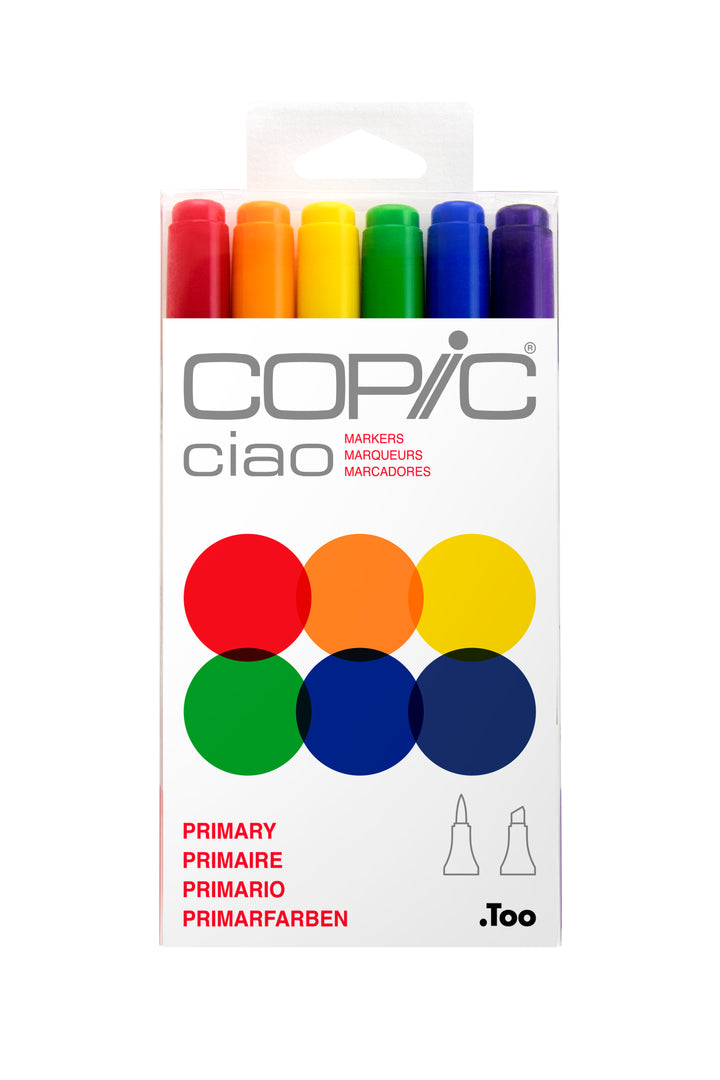 Copic Ciao Marker Primary 6Pc Set | 4511338053614