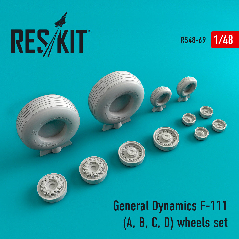 Res/Kit General Dynamics F-111 (A, B, C, D) wheels set | 4824594100696