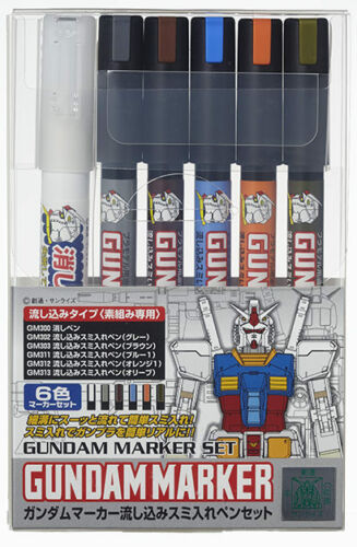Mr Hobby Gundam Marker Set - Gundam Pouring Marker Set