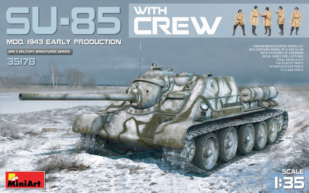 MiniArt 1/35 SU-85 Mod. 1943 (Early Production) w/Crew | 4820183310415