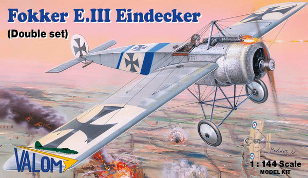 Valom 1/144 Fokker E.III Eindecker (Double Set)