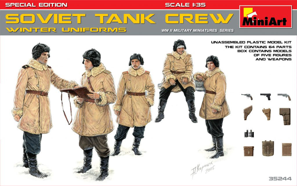 MiniArt 1/35 Soviet Tank Crew (Winter Uniforms).Special Edition | 4820183311160