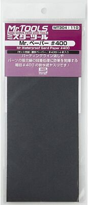 Mr Hobby MT304 Mr. Waterproof Sand Paper #400 | 4973028034875