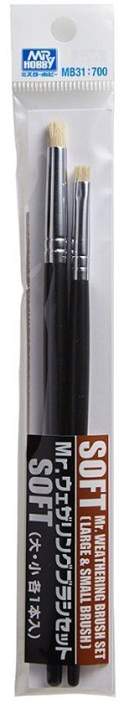 Mr Hobby Mr. Weathering Brush Set Soft | 4973028929706
