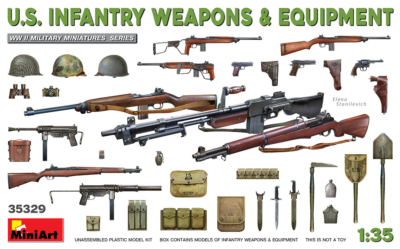 MiniArt 1/35 U.S. Infantry Weapons & Equipment | 4820183313539
