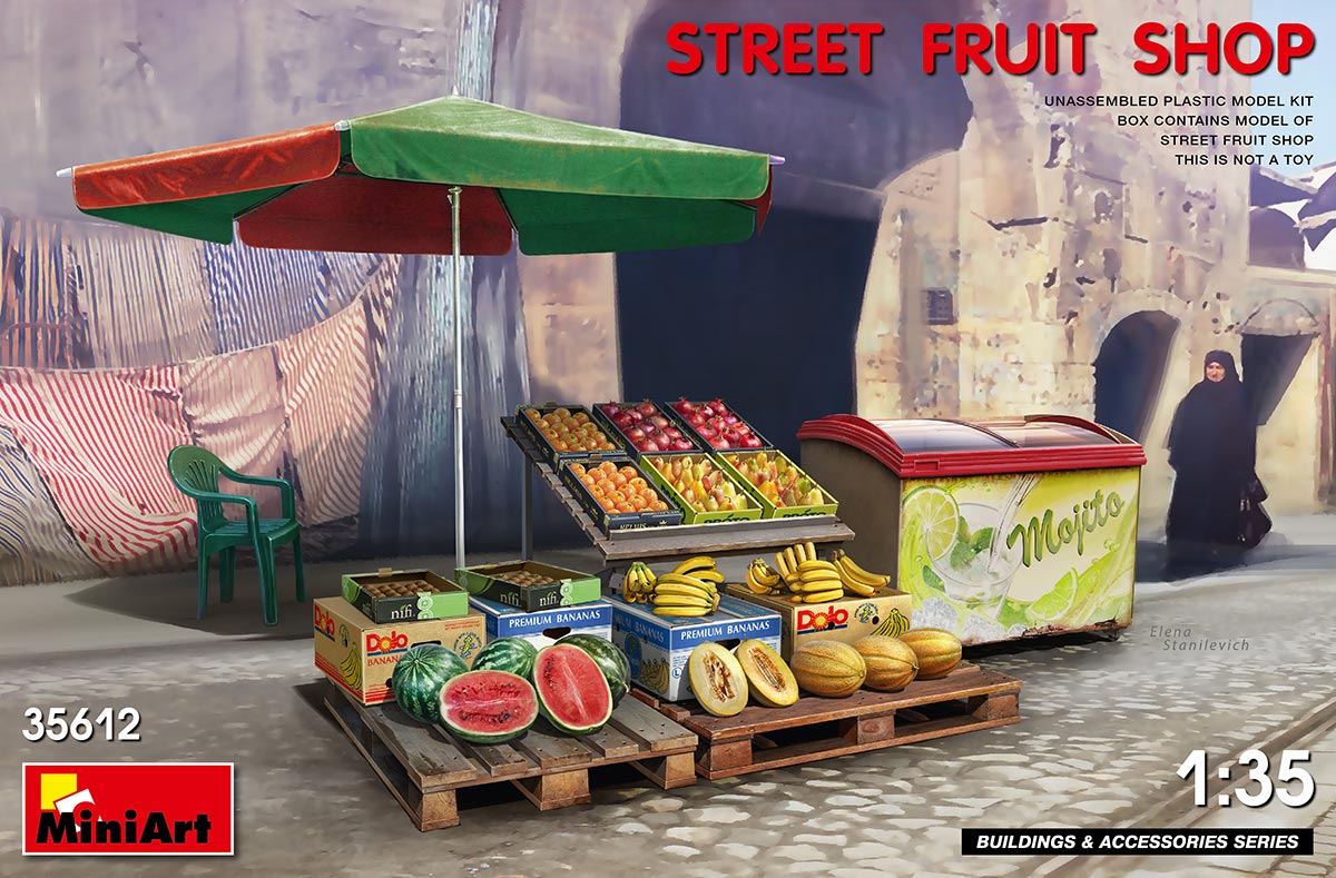 MiniArt 1/35 Street Fruit Shop | 4820183312808