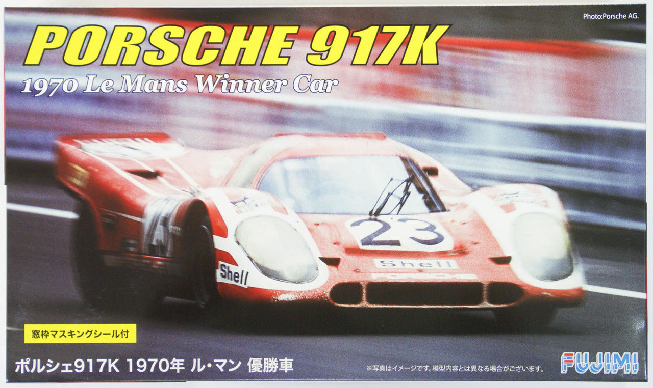 Fujimi 1/24 Porsche 917K '70 LeMans Winner w/Window Frame Masking