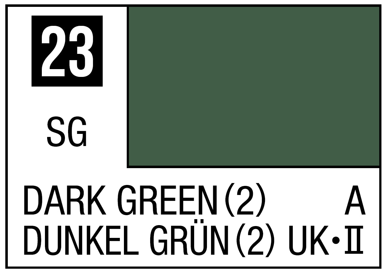 Mr Hobby Mr. Color 23 - Dark Green (2) (Semi-Gloss/Aircraft) | 4973028535822