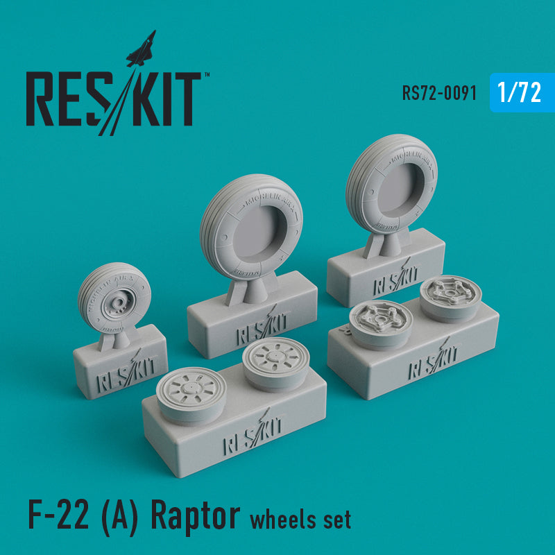 Res/Kit F-22A Raptor wheels set | 4824594100917