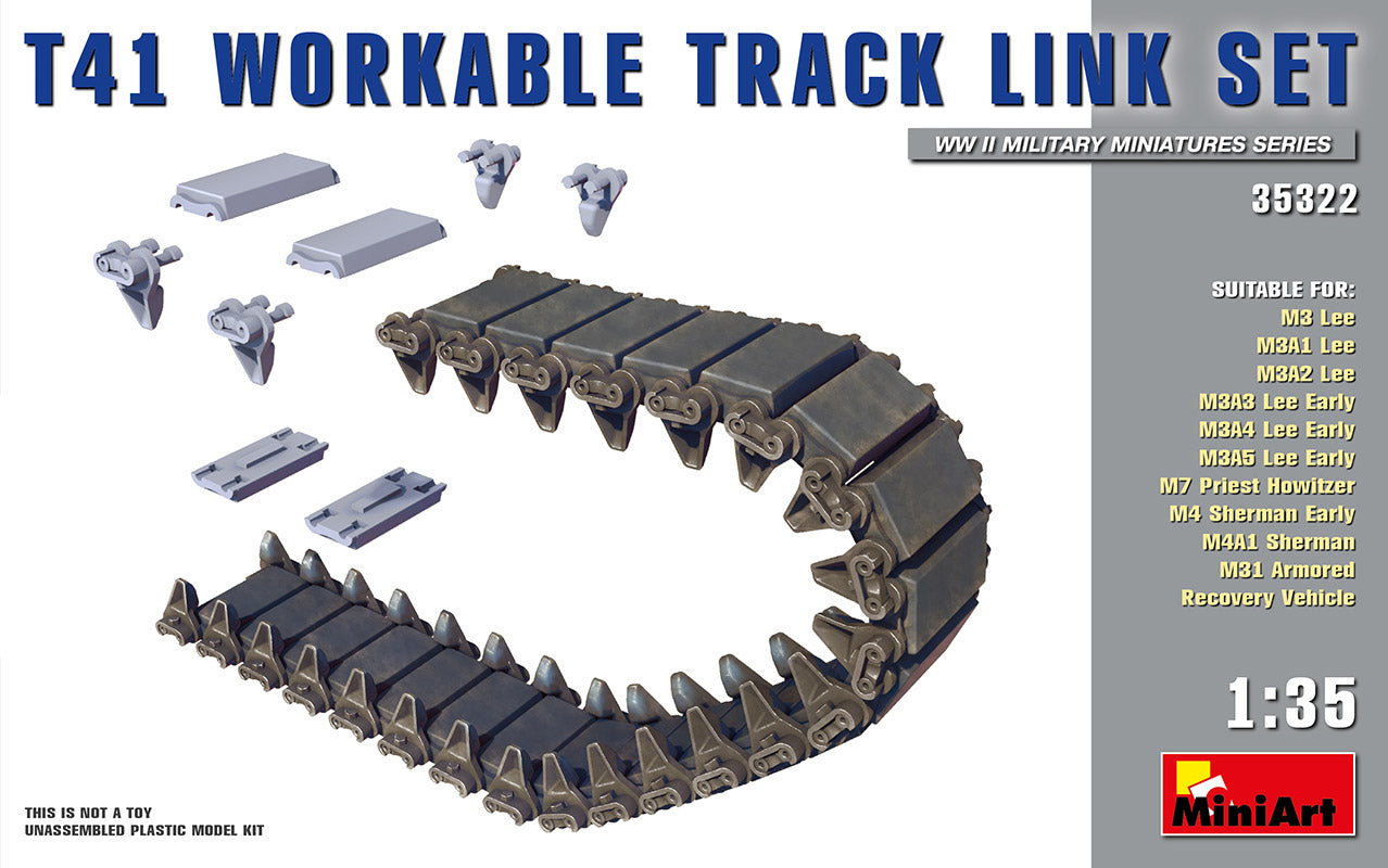 MiniArt 1/35 T41 Workable Track Link Set | 4820183312624