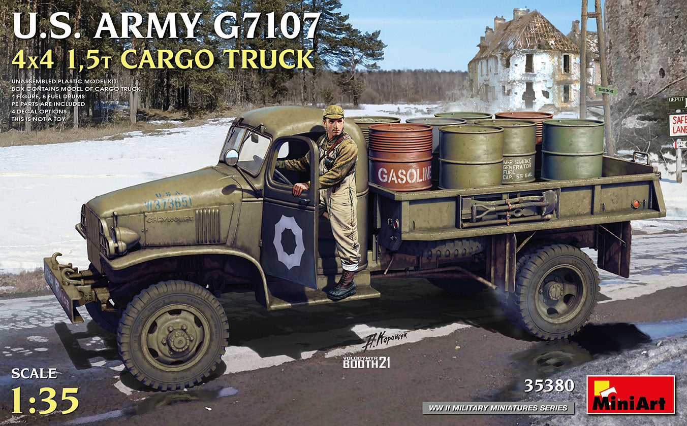 MiniArt 1/35 U.S. Army G7107 4X4 1,5t Cargo Truck | 4820183314260