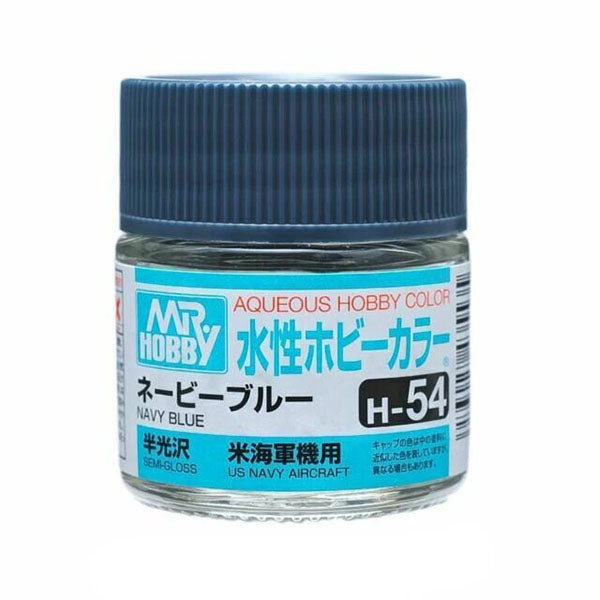 Mr Hobby AQUEOUS HOBBY COLOR - H54 SEMI-GLOSS NAVY BLUE (US NAVY AIRCRAFT) | 4973028738858