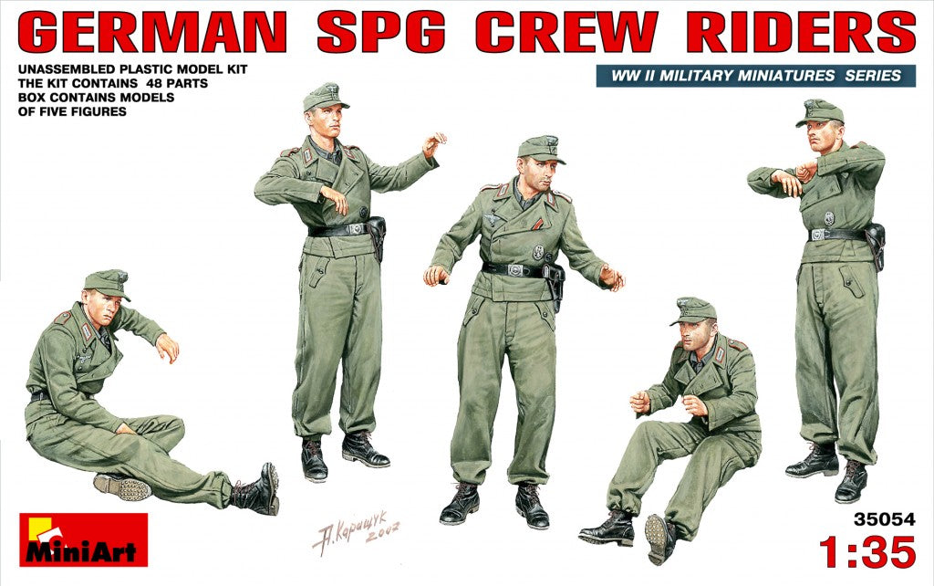 MiniArt 1/35 German SPG Crew Riders | 4820041100981