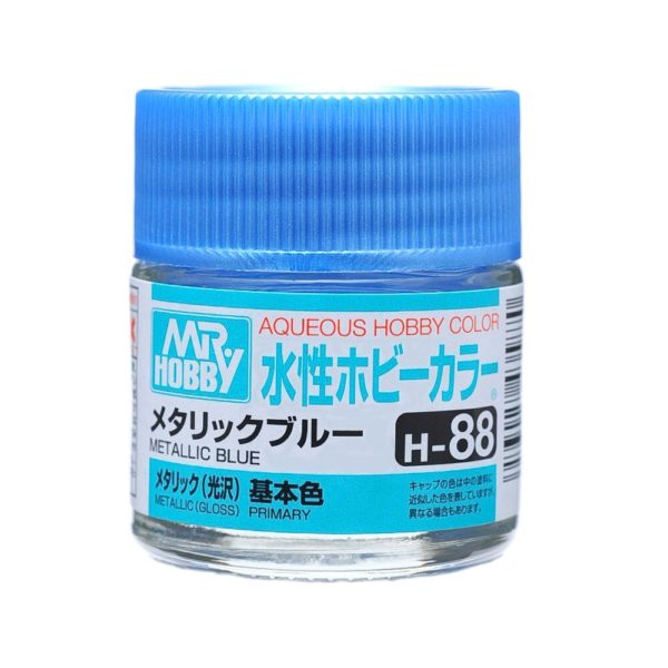 Mr Hobby AQUEOUS HOBBY COLOR - H88 METALLIC GLOSS METALLIC BLUE (PRIMARY) | 4973028739190