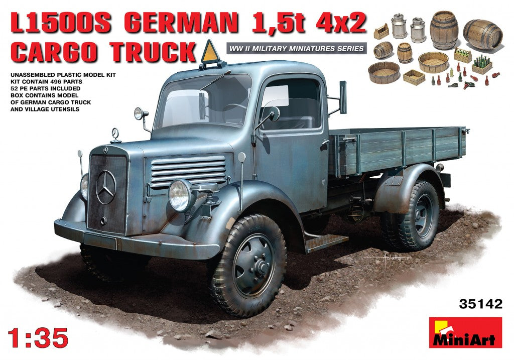MiniArt L1500S. German 1,5t 42 Cargo Truck (1/35) | 4820041102664