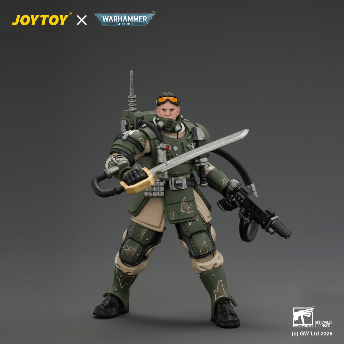 Astra Militarum Kasrkin 7 with Hot-shot Laspistol and Power Sword