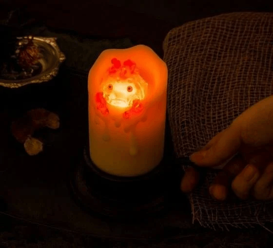 Swinging Calcifer LED Candle "Howl's Moving Castle" (Box/3) | 4990593482207