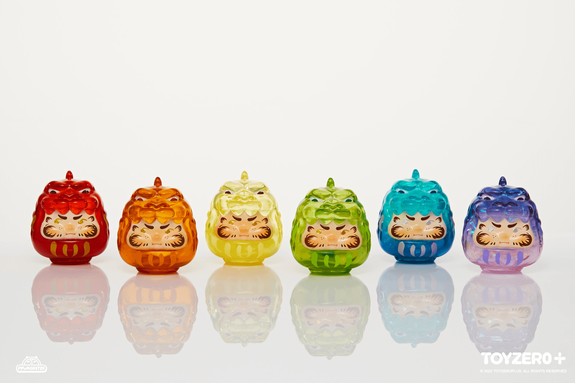 PP X MONSTER Rainbow Daruma Blind Box (Box of 6)