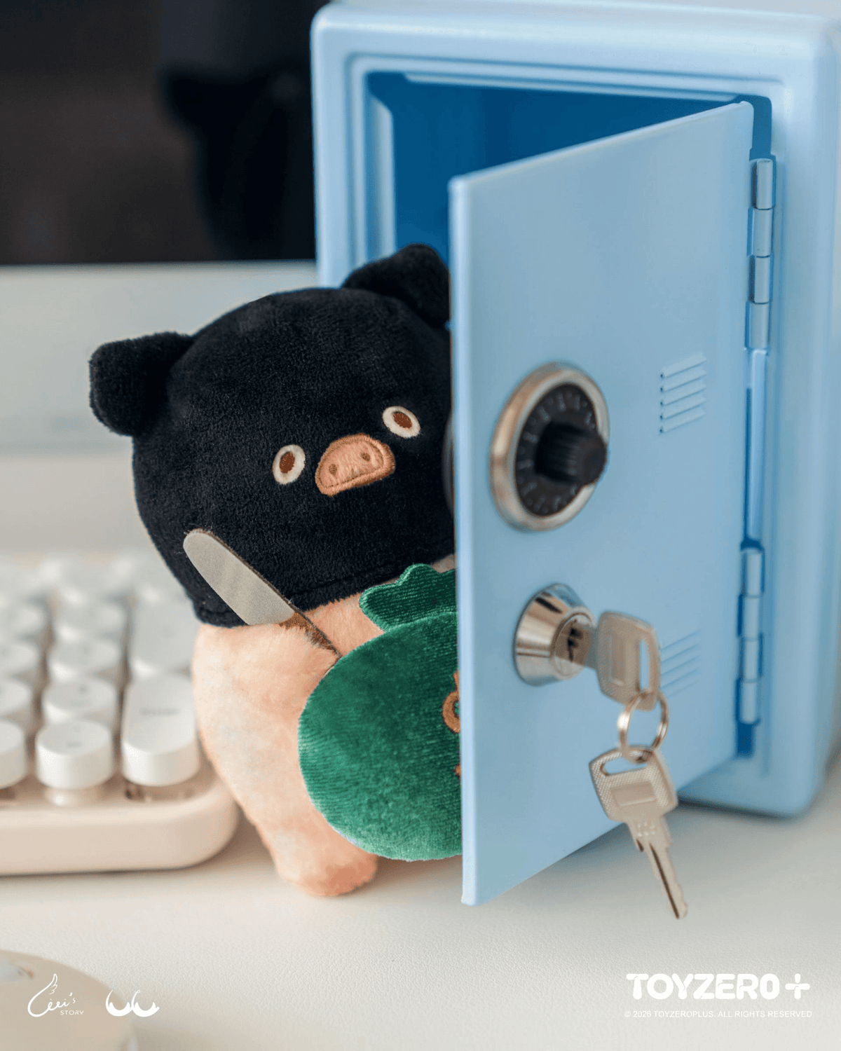 LuLu the Piggy Office Series - My Workplace Partners Monitor Plush Keychain Blindbox (Box of 6)