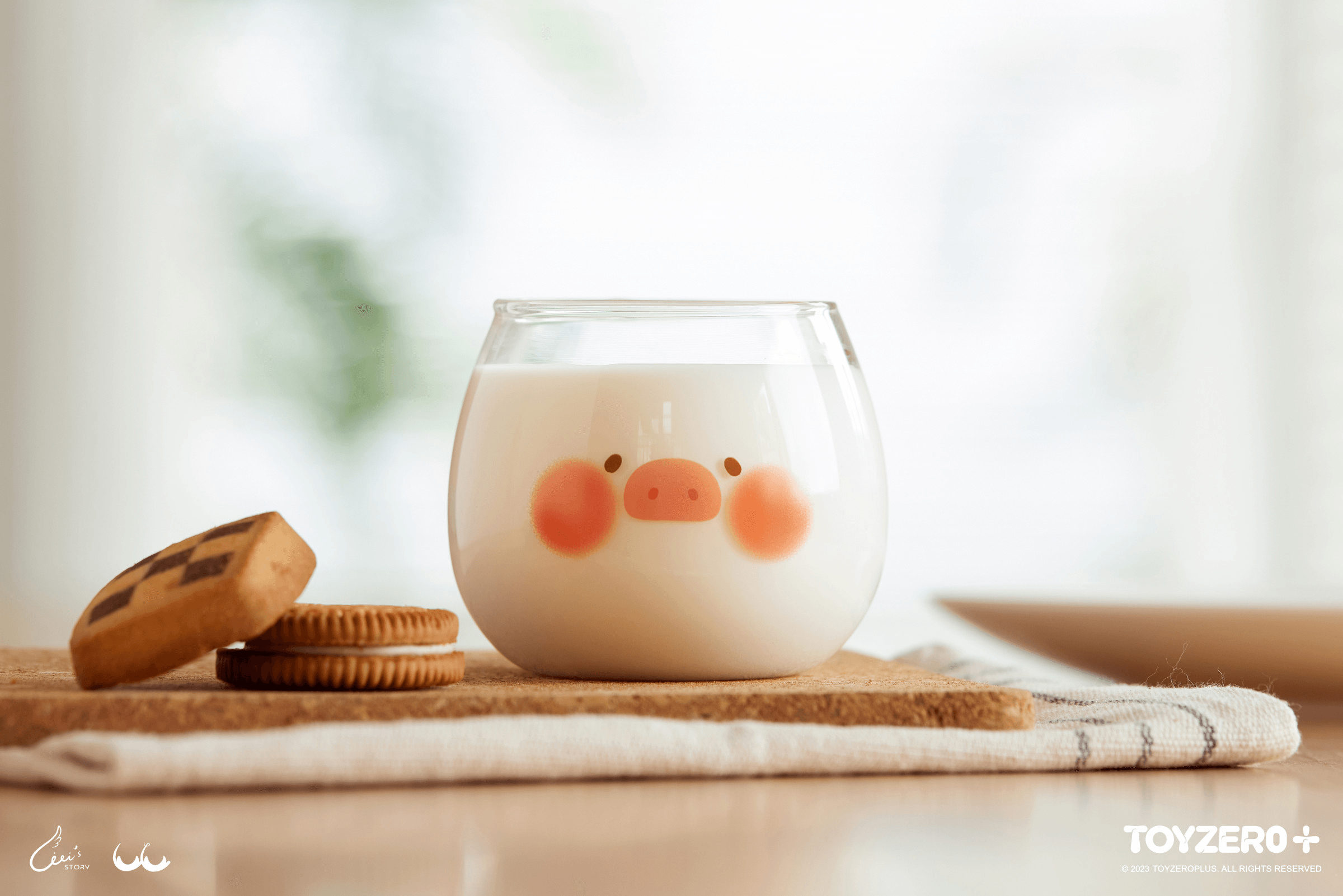 LuLu the Piggy - 300ML Glass Cup | 796548113752