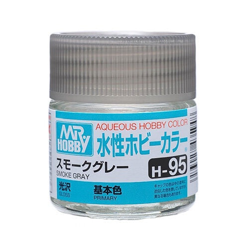 Mr Hobby AQUEOUS HOBBY COLOR - H95 GLOSS SMOKE GRAY (PRIMARY) | 4973028719710