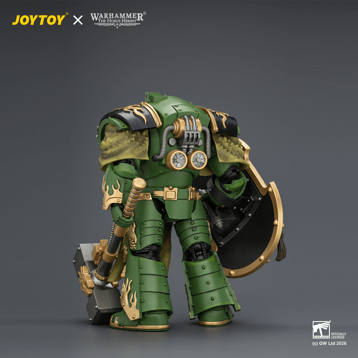 Salamanders Firedrake Terminator 2 with Thunder Hammer and Dragonscale Storm Shield
