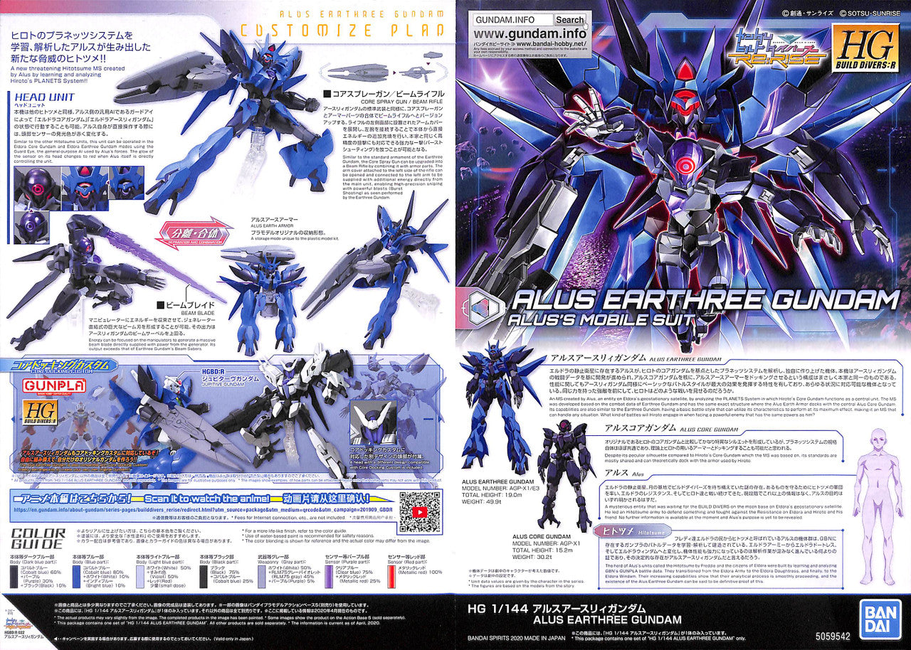 HGBD:R 22 1/144 ALUS ERATHREE GUNDAM | 4573102595423