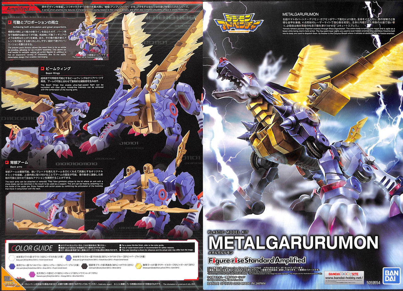 BANDAI Hobby Figure-rise Standard METAL GARURUMON (AMPLIFIED)