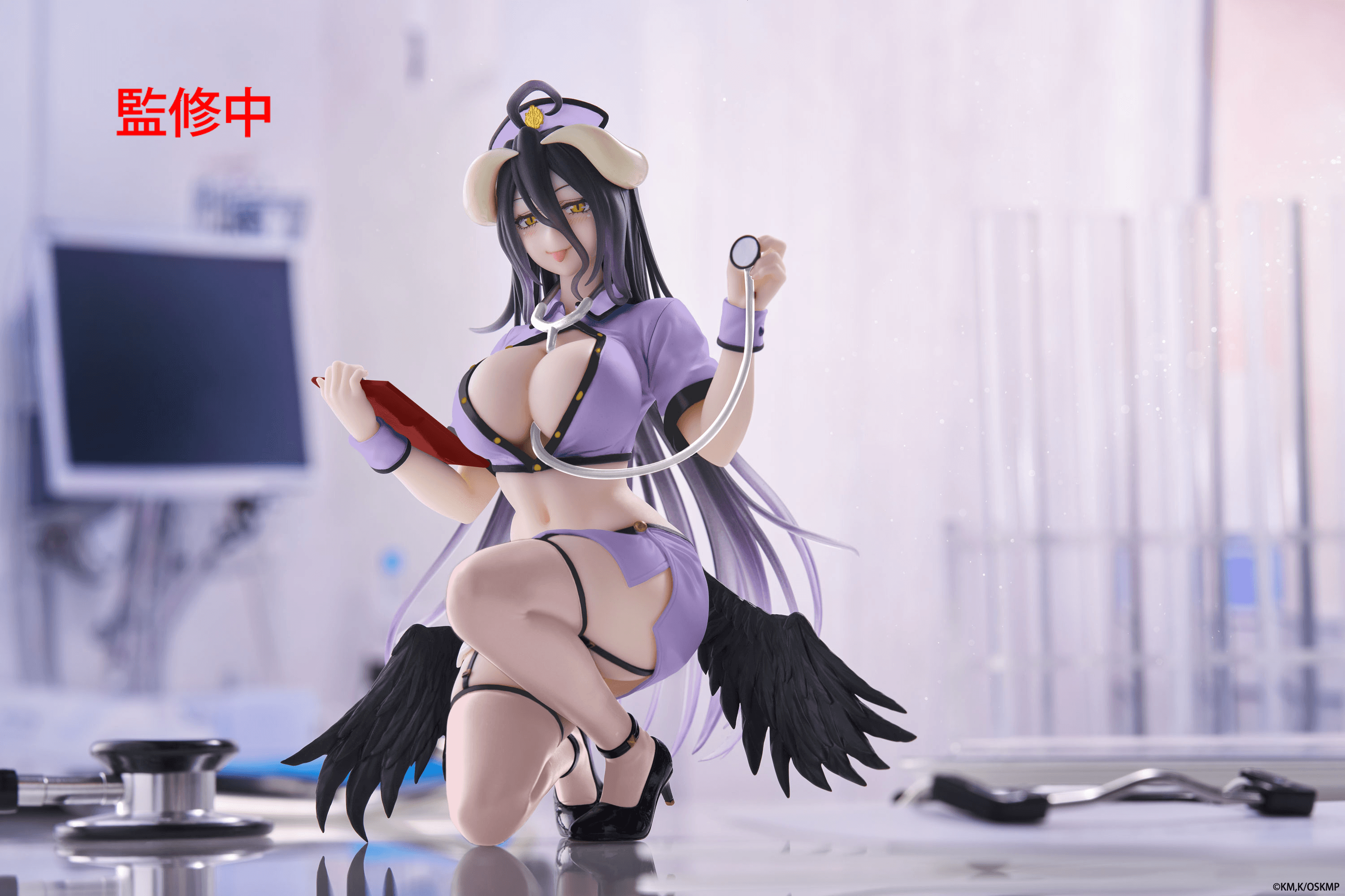Overlord Desktop Cute Figure - Albedo (Nurse Ver.) Renewal