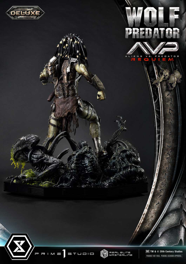 Prime 1 Studio Real Elite Masterline Aliens vs. Predator: Requiem Wolf Predator DX Bonus Version | 4582647121646