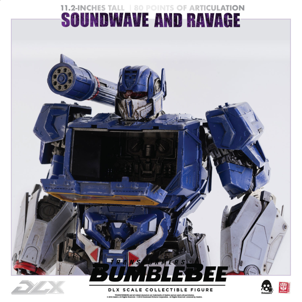 Three Zero Transformers: Bumblebee - DLX Soundwave and Ravage | 4897056202627