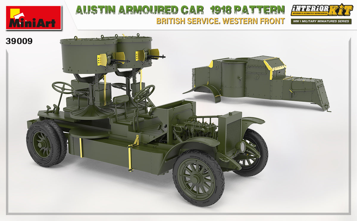MiniArt 1/35 Austin Armoured Car 1918 Pattern. British Service. Western Front . Interior Kit | 4820183313591