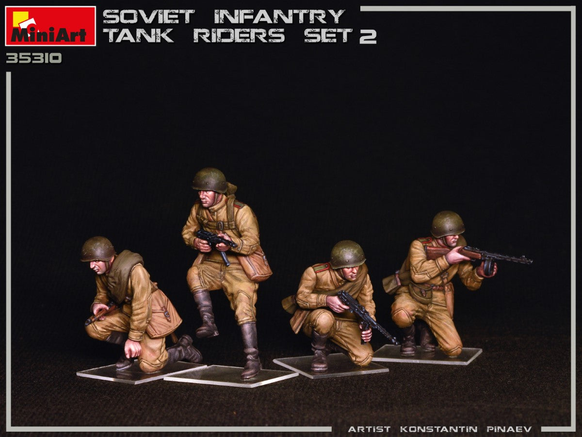 MiniArt 1/35 Soviet Infantry Tank Riders Set 2 | 4820183313010