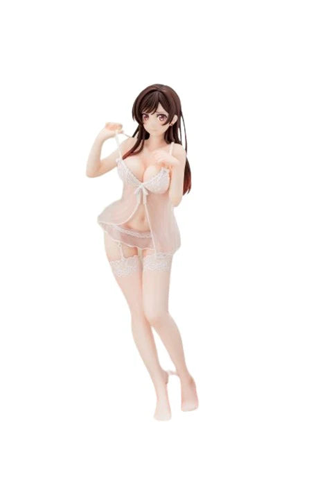 Hakoiri-musume 1/6 scaled pre-painted figure Rent-A-Girlfriend MIZUHARA Chizuru in see-through lingerie figure Angel White Ver.(4570000500153)