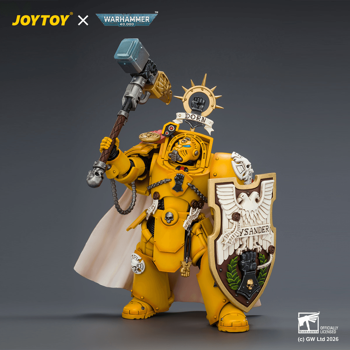 Imperial Fists Darnath Lysander with Thunder Hammer and Storm Shield