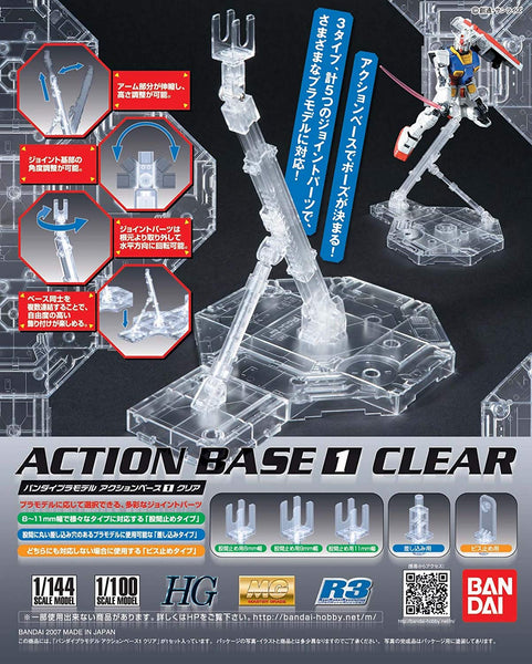 BANDAI Hobby Action Base 1/100 Clear