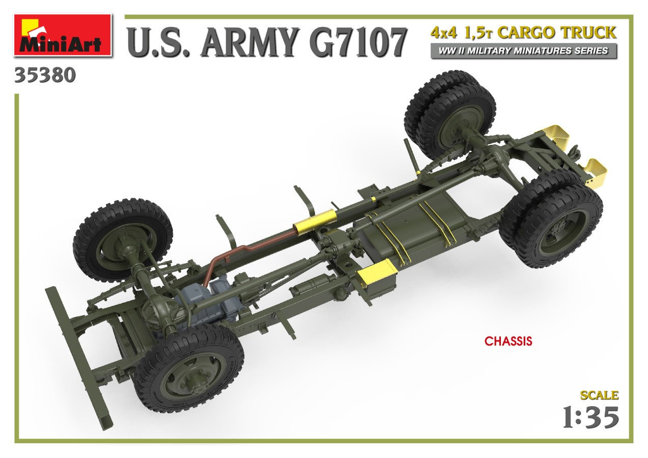 MiniArt 1/35 U.S. Army G7107 4X4 1,5t Cargo Truck | 4820183314260