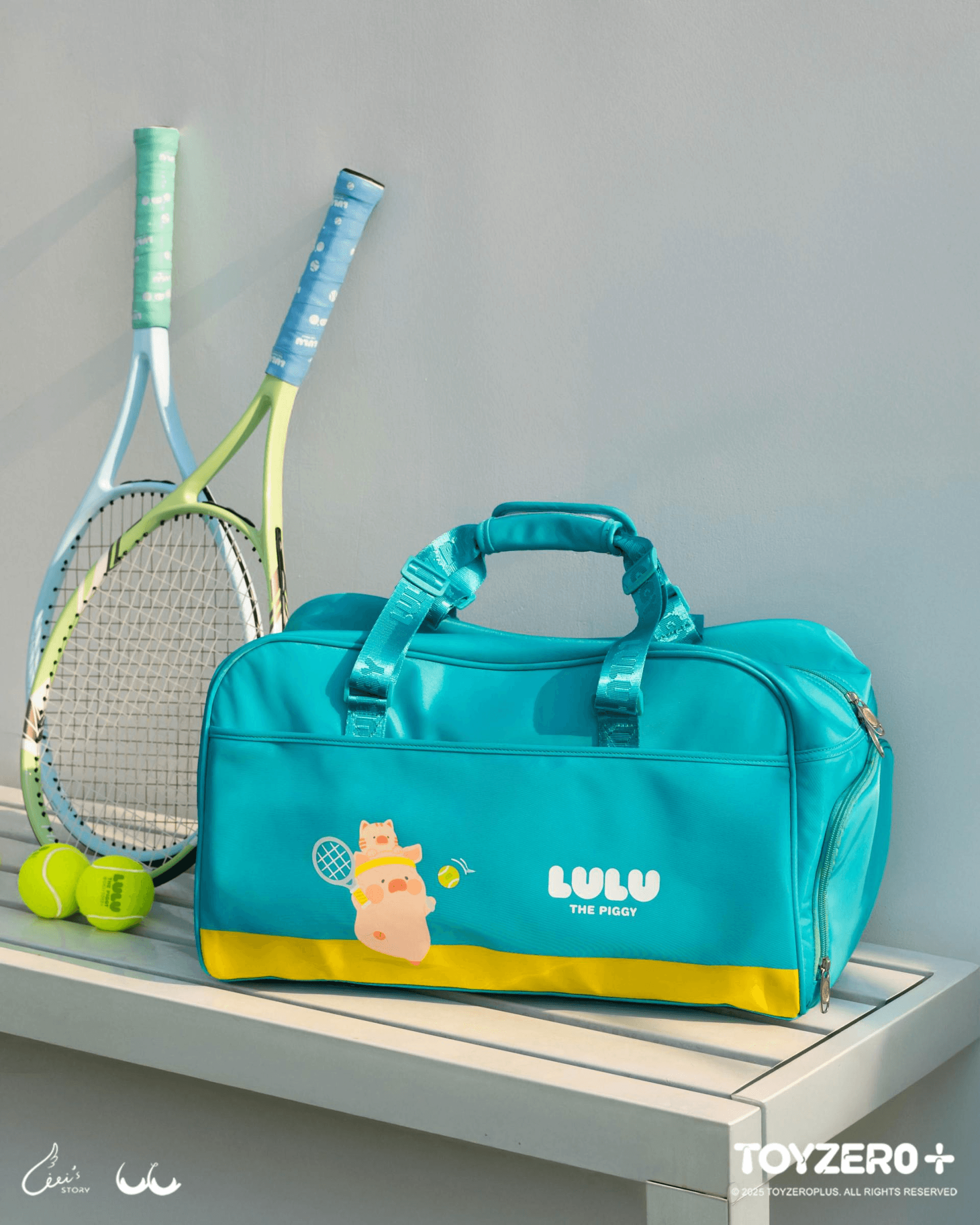 LuLu the Piggy Tennis Series - Sports Fitness Bag | 6972607333802