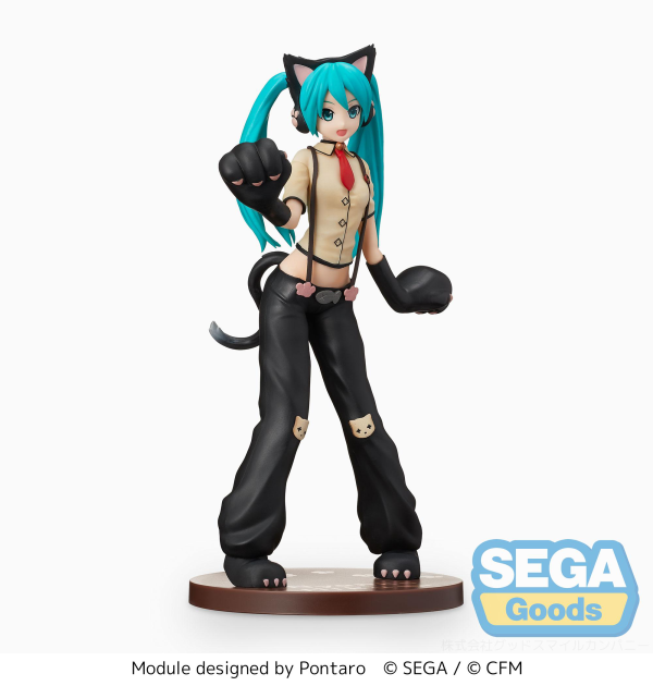 "Hatsune Miku: Project DIVA Arcade Future Tone" SPM Figure "Hatsune Miku - Kitty Cat" | 4582733440248