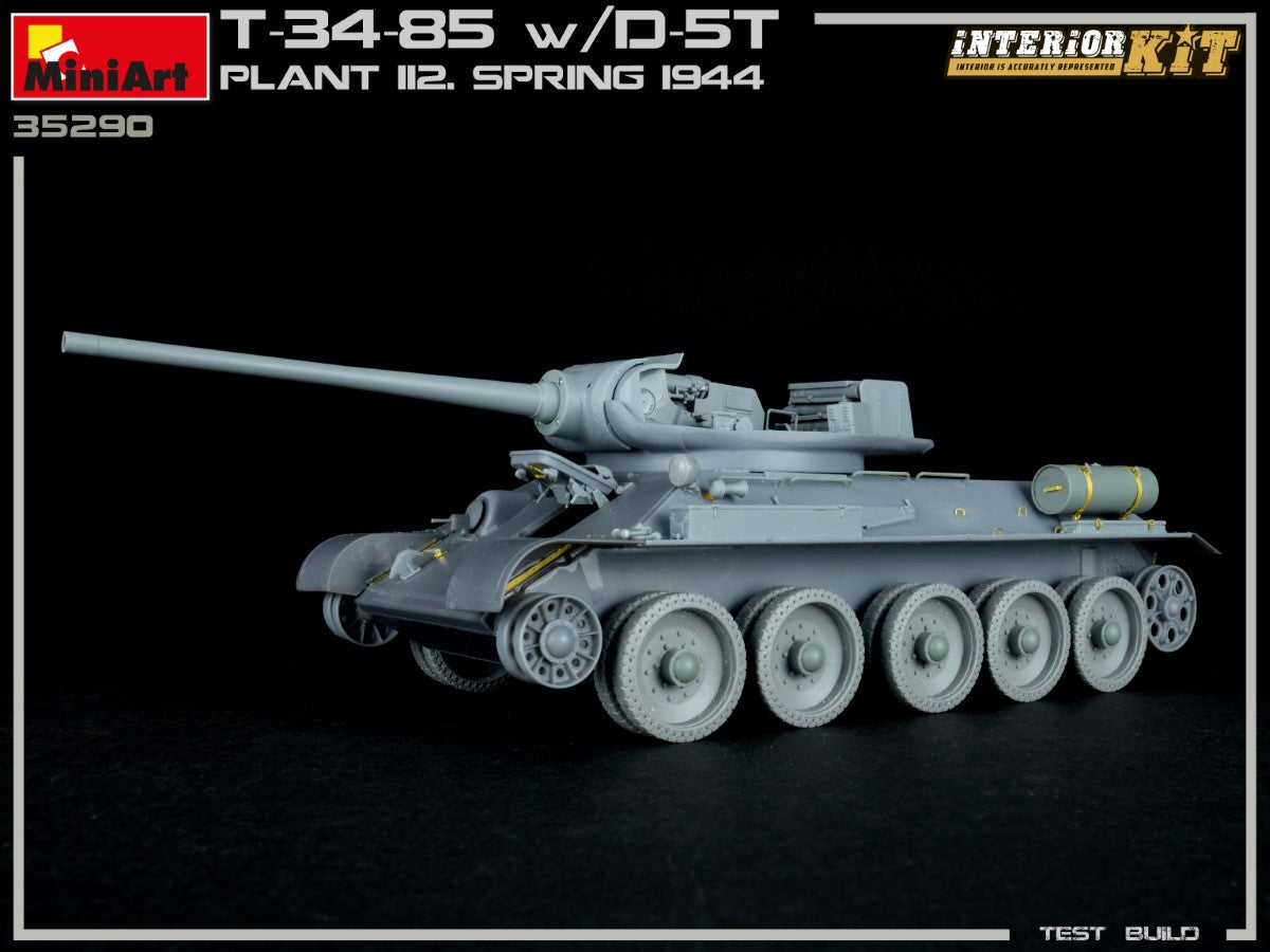 MiniArt 1/35 T-34/85 w/D-5T. PLANT 112. SPRING 1944. INTERIOR KIT | 4820183313171