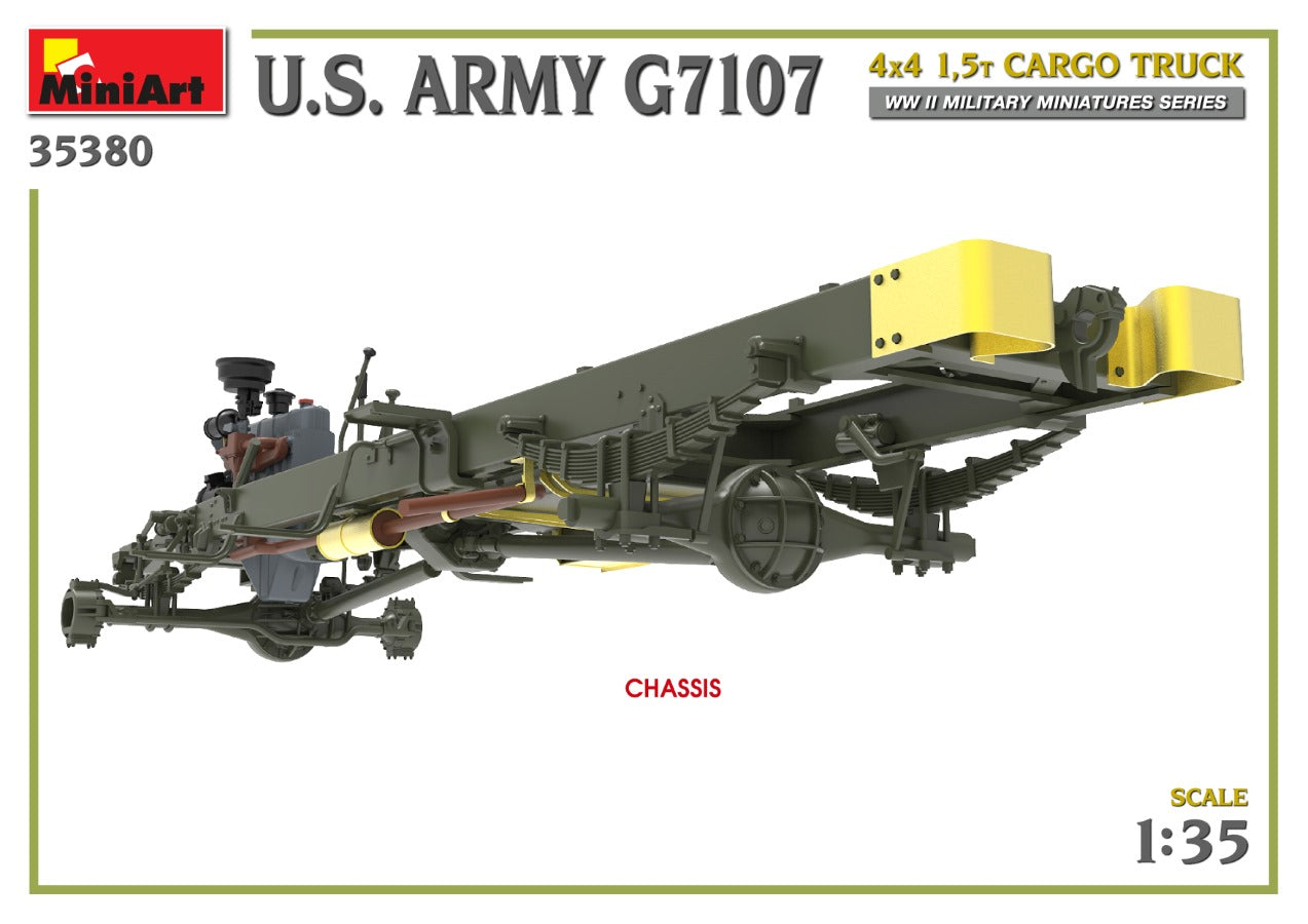 MiniArt 1/35 U.S. Army G7107 4X4 1,5t Cargo Truck | 4820183314260