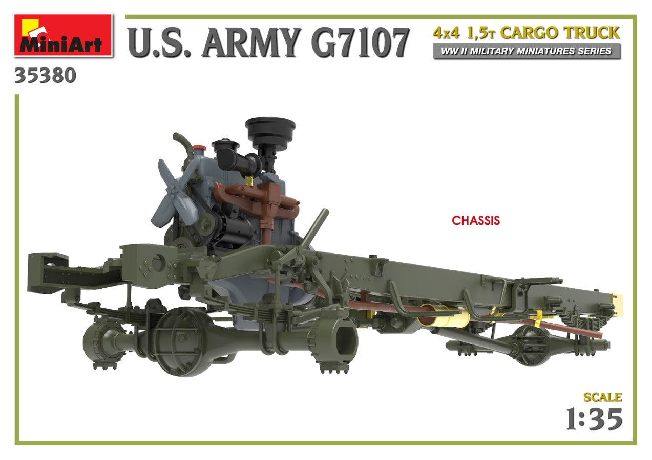 MiniArt 1/35 U.S. Army G7107 4X4 1,5t Cargo Truck | 4820183314260