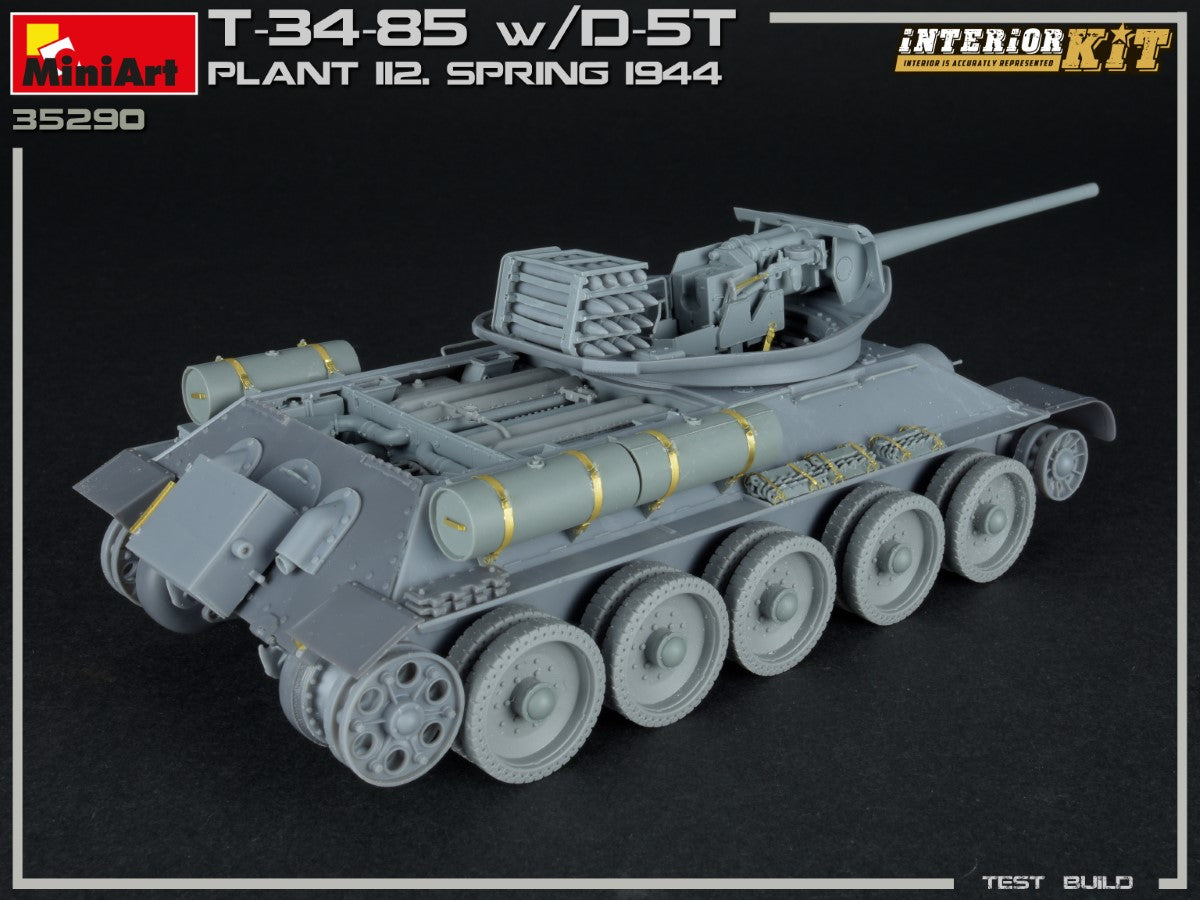 MiniArt 1/35 T-34/85 w/D-5T. PLANT 112. SPRING 1944. INTERIOR KIT | 4820183313171