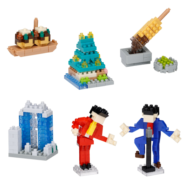 Kawada Japan Assortment 2 (Blind Box), "Culture", Nanoblock mininano Series (Box/6)(4972825233924)(4972825233924)