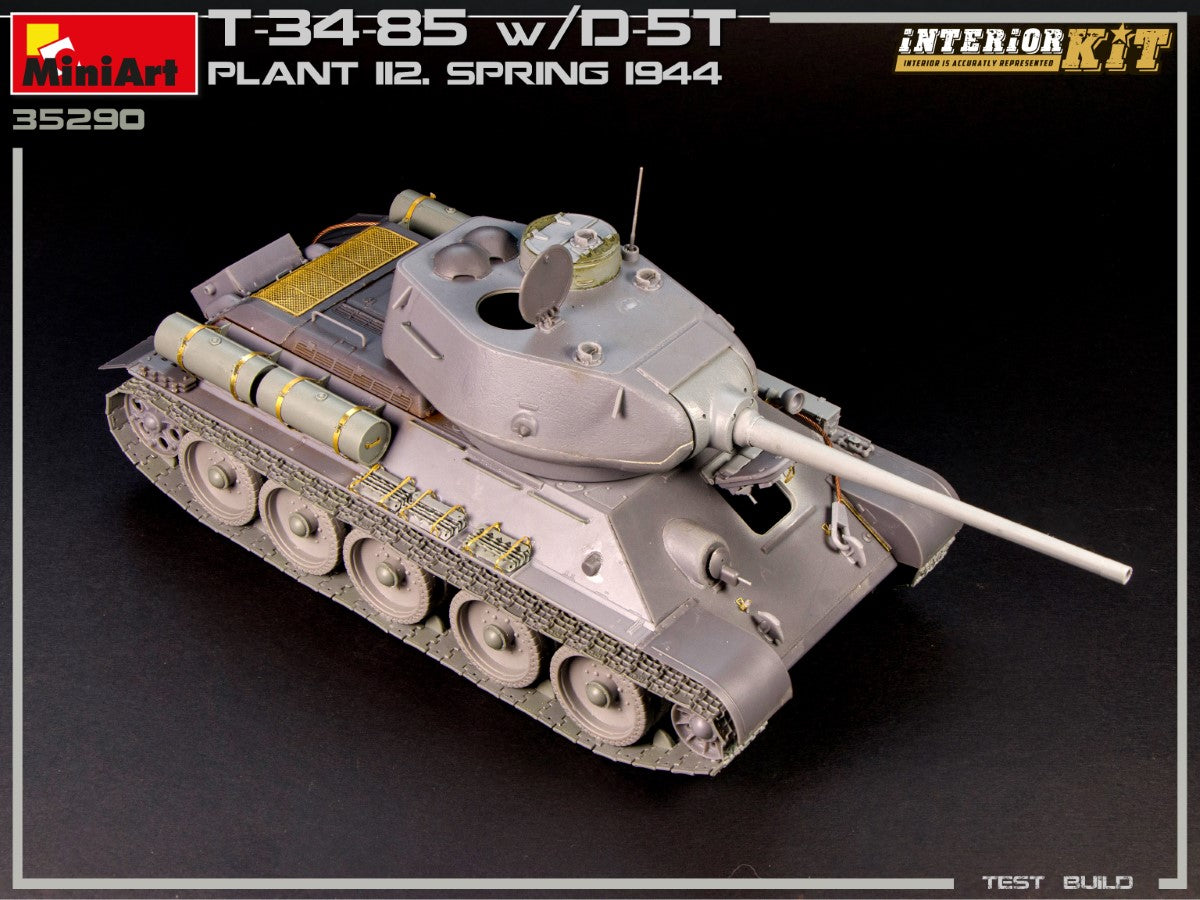 MiniArt 1/35 T-34/85 w/D-5T. PLANT 112. SPRING 1944. INTERIOR KIT | 4820183313171