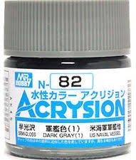 GSI Creos Acrysion N82 - Dark Gray (1) (Semi-Gloss/US Naval Vessel)
