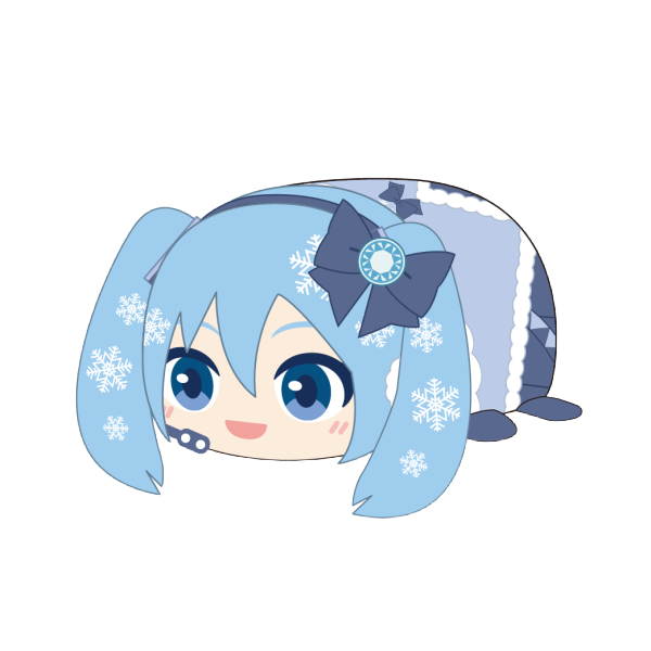 YUKI MIKU POTE KORO MASCOT M SIZE (C) | 4580683621427
